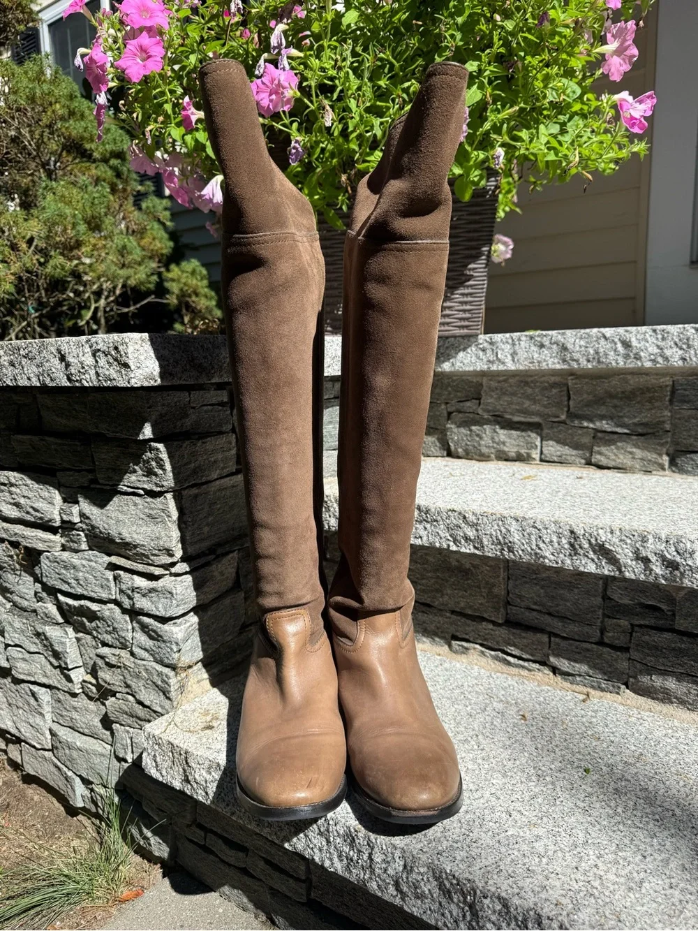 Tory Burch Simone Over The Knee Boots in Cafe- Size 9.5
